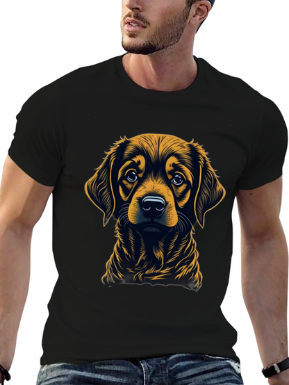 Dog Graphic Black T-Shirt