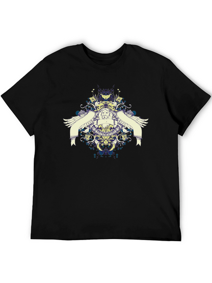 Graphic Print Black Casual T-Shirt