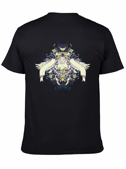 Graphic Print Black Casual T-Shirt