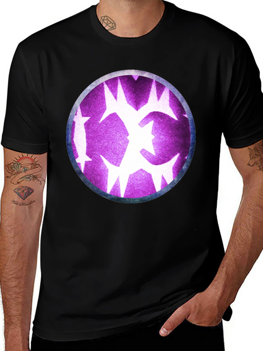Graphic Tee - Purple Starburst Design
