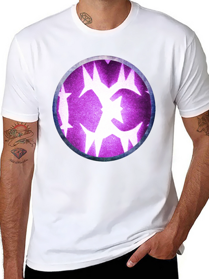 Graphic Tee - Purple Starburst Design