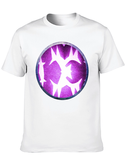 Graphic Tee - Purple Starburst Design