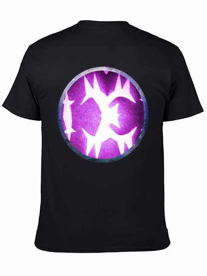 Graphic Tee - Purple Starburst Design