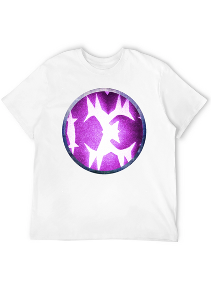 Graphic Tee - Purple Starburst Design