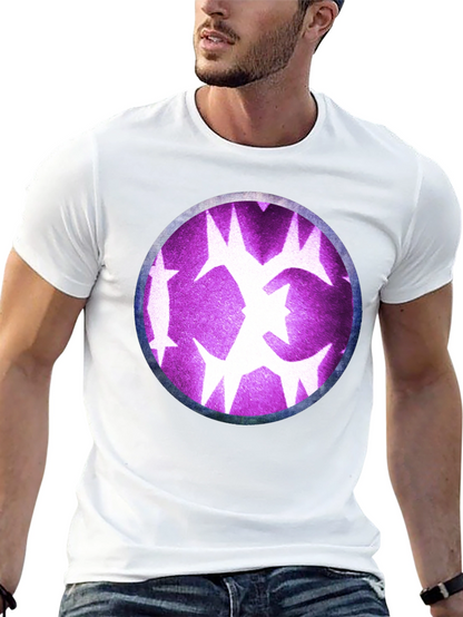 Graphic Tee - Purple Starburst Design