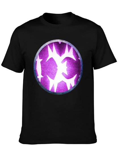 Graphic Tee - Purple Starburst Design