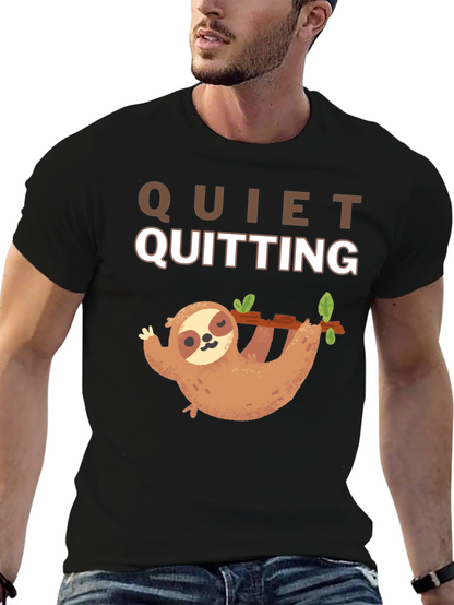 Quiet Quitting Sloth T-Shirt