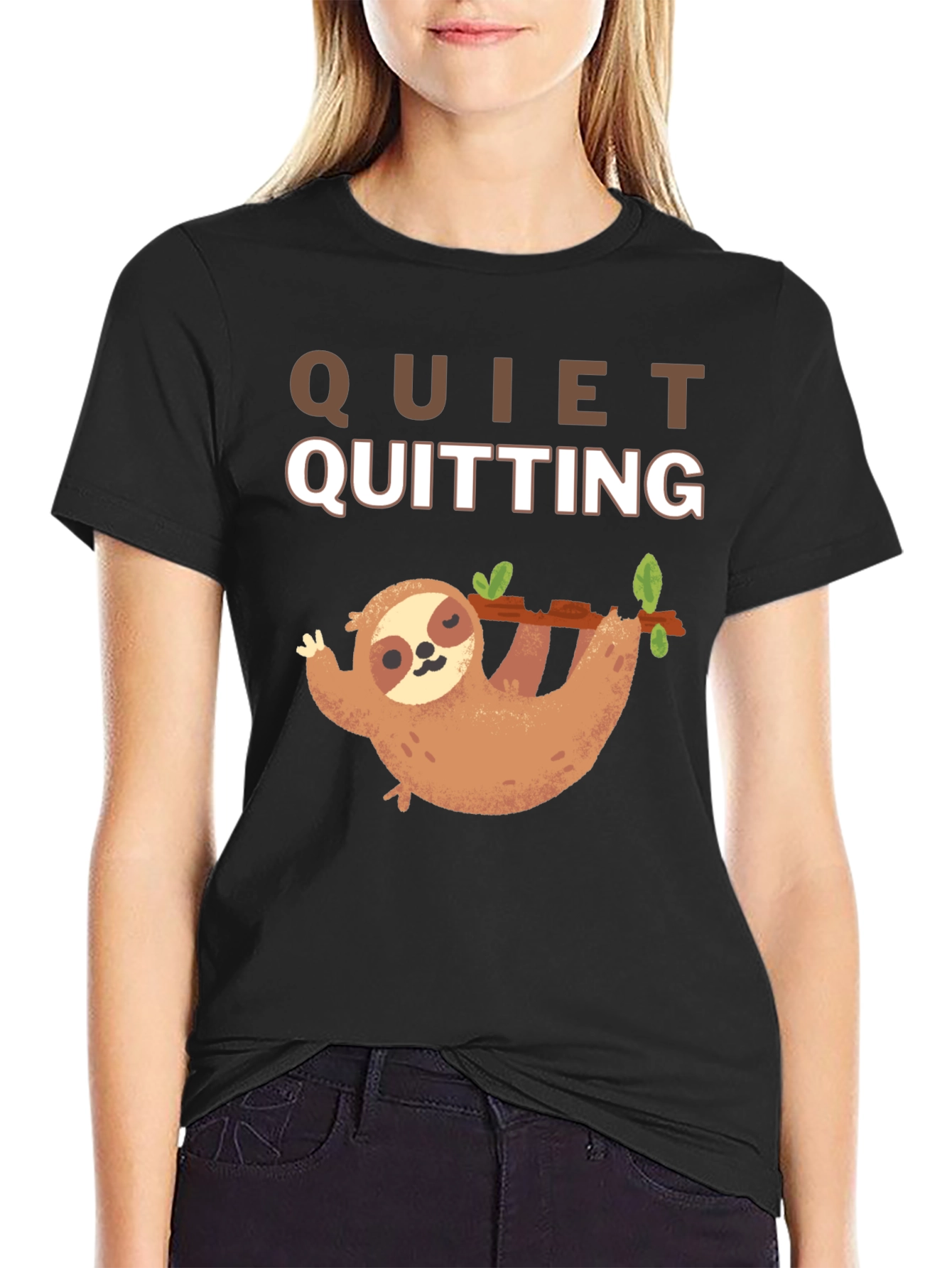 Quiet Quitting Sloth T-Shirt