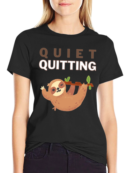 Quiet Quitting Sloth T-Shirt