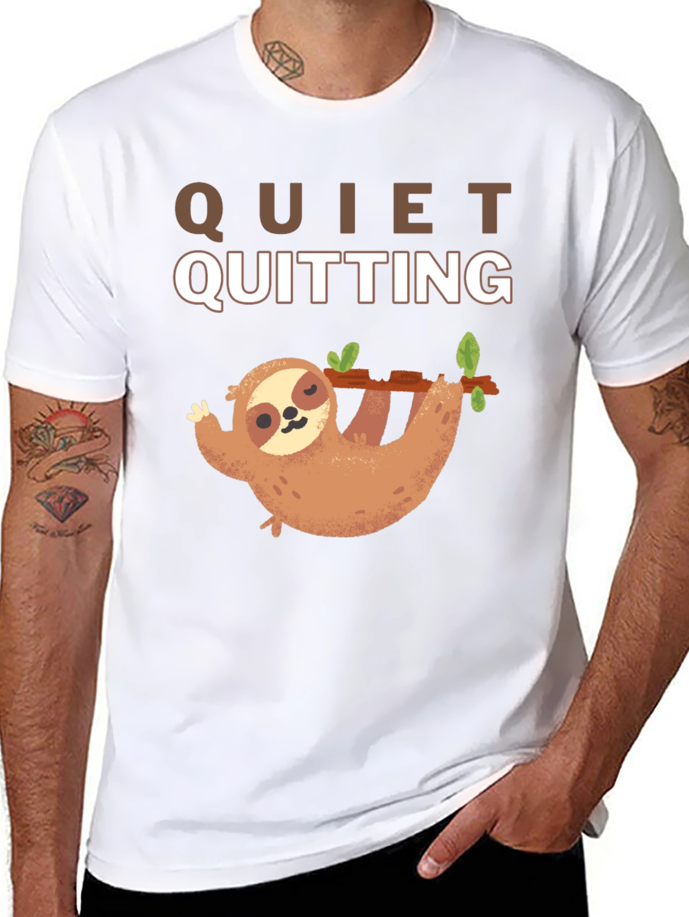 Quiet Quitting Sloth T-Shirt