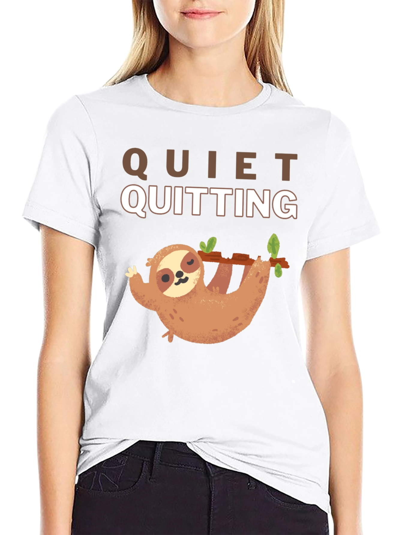 Quiet Quitting Sloth T-Shirt