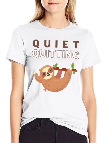 Quiet Quitting Sloth T-Shirt