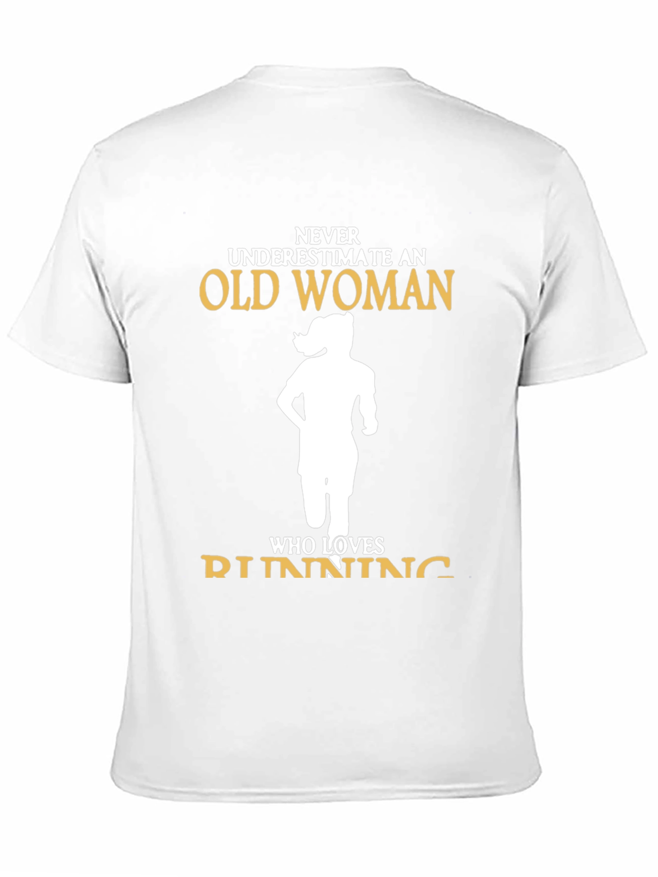 Never Underestimate Old Woman Running T-Shirt