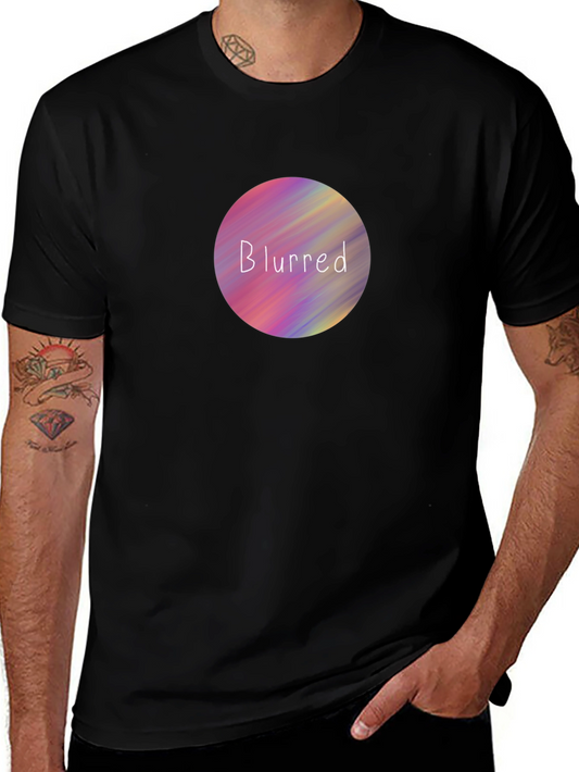 Blurred Circle Graphic T-Shirt - Soft Cotton Tee
