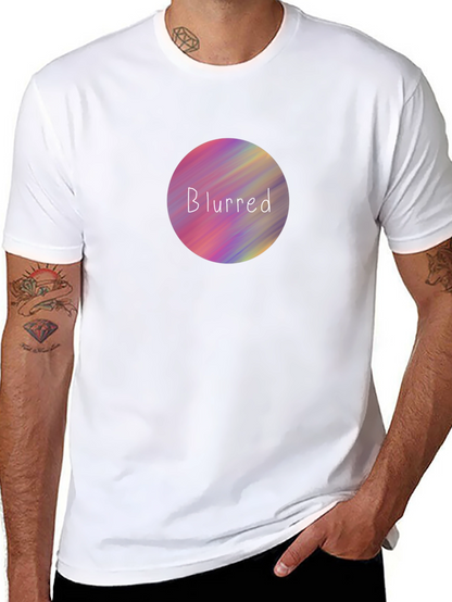 Blurred Circle Graphic T-Shirt - Soft Cotton Tee