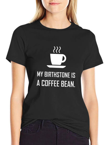 Coffee Bean Birthstone T-Shirt - Black Unisex