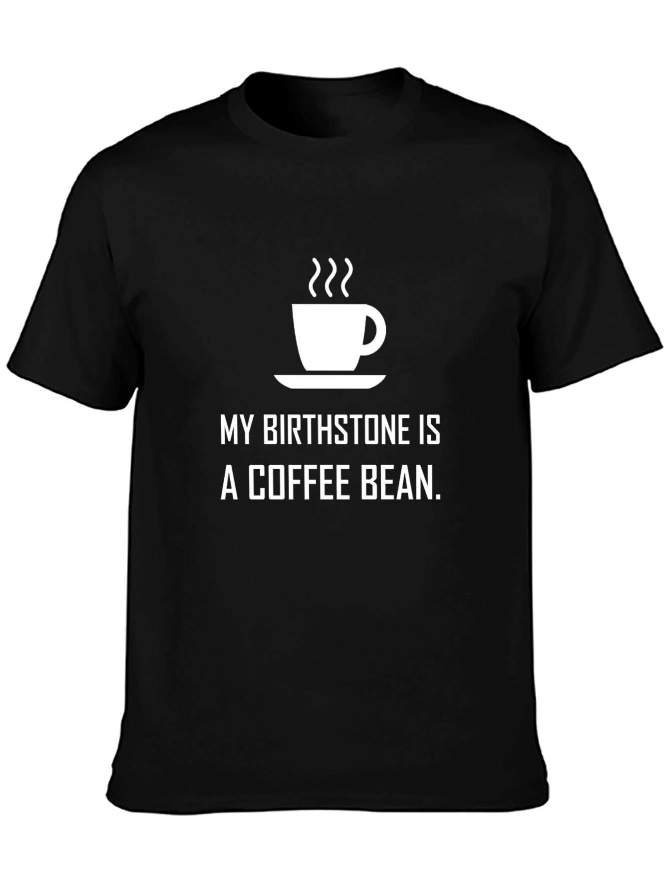 Coffee Bean Birthstone T-Shirt - Black Unisex