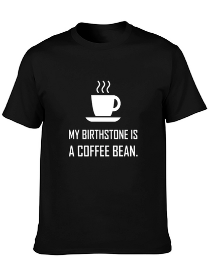 Coffee Bean Birthstone T-Shirt - Black Unisex