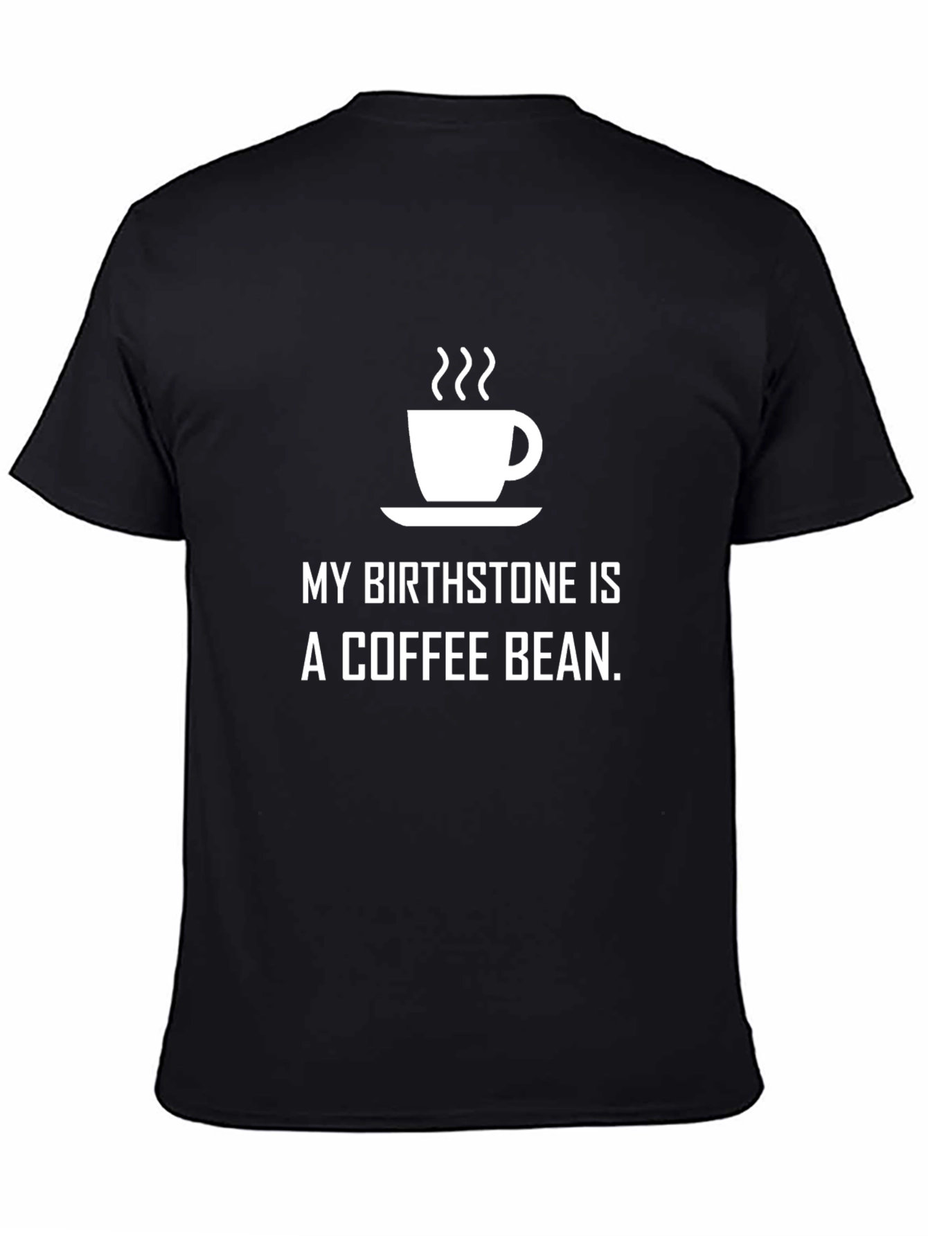 Coffee Bean Birthstone T-Shirt - Black Unisex