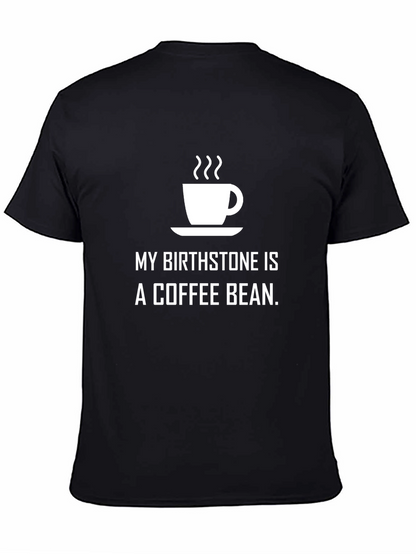 Coffee Bean Birthstone T-Shirt - Black Unisex