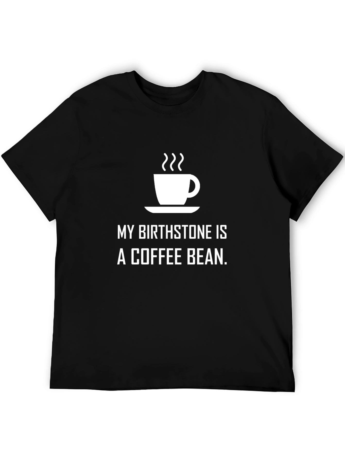 Coffee Bean Birthstone T-Shirt - Black Unisex