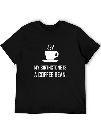 Coffee Bean Birthstone T-Shirt - Black Unisex