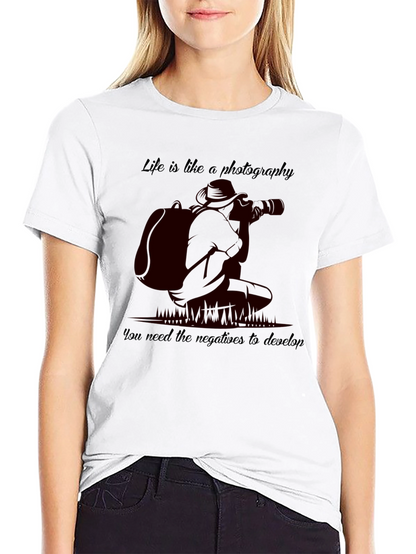 Photography Quote Graphic Print Tee
