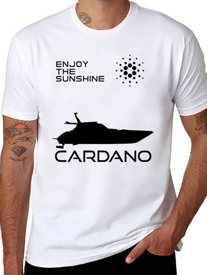 Enjoy The Sunshine Cardano Boat T-Shirt