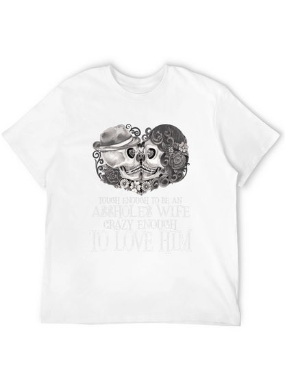 Tough Enough Skull Couple Graphic Tee