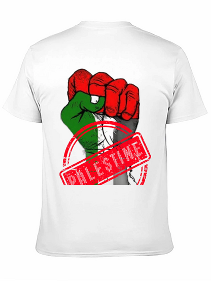Palestine Flag Fist T-Shirt - Support Freedom