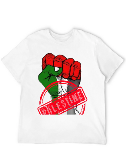 Palestine Flag Fist T-Shirt - Support Freedom