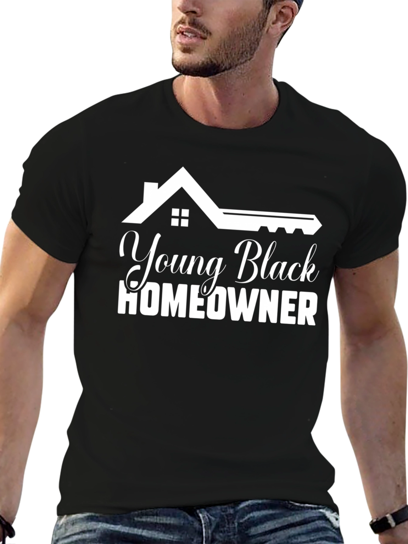 Young Black Homeowner Graphic T-Shirt