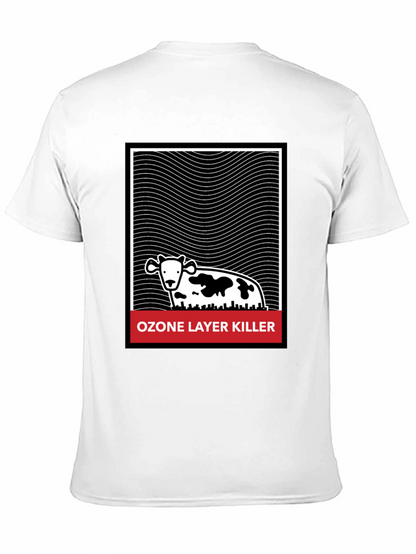 Ozone Layer Killer Graphic Tee - Black Cotton T-Shirt