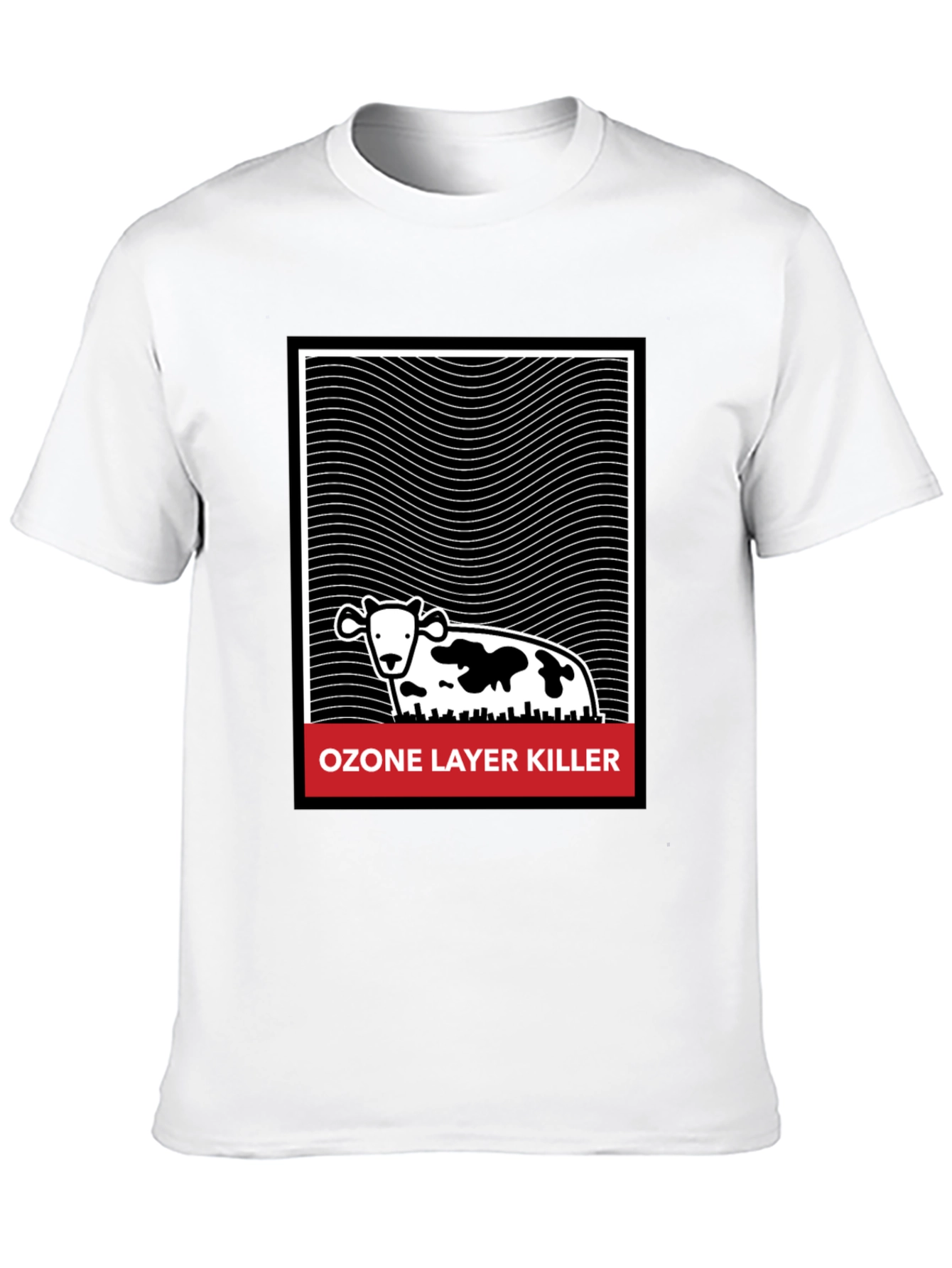 Ozone Layer Killer Graphic Tee - Black Cotton T-Shirt