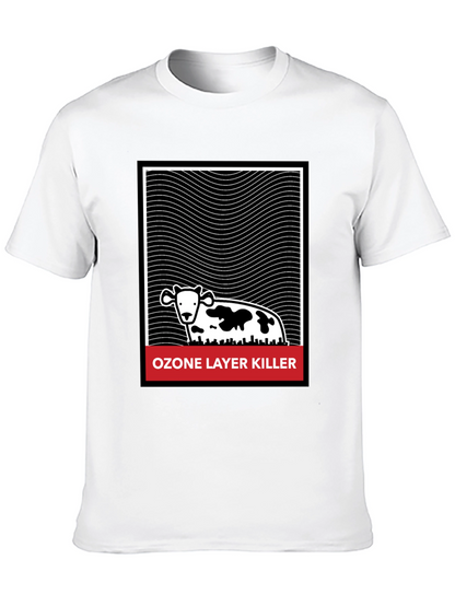 Ozone Layer Killer Graphic Tee - Black Cotton T-Shirt