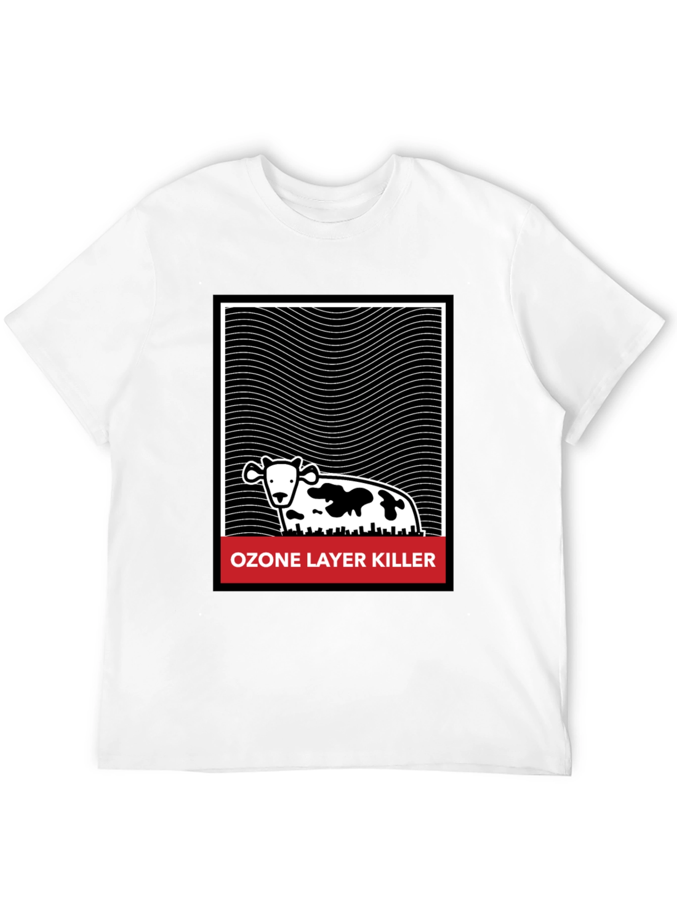 Ozone Layer Killer Graphic Tee - Black Cotton T-Shirt