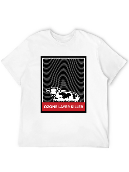 Ozone Layer Killer Graphic Tee - Black Cotton T-Shirt