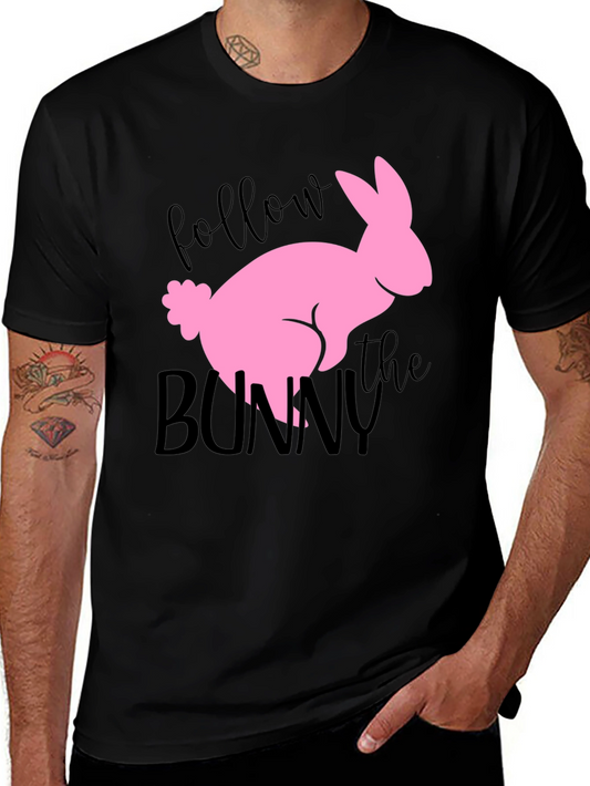 Follow the Bunny Graphic Tee - Easter Shirt