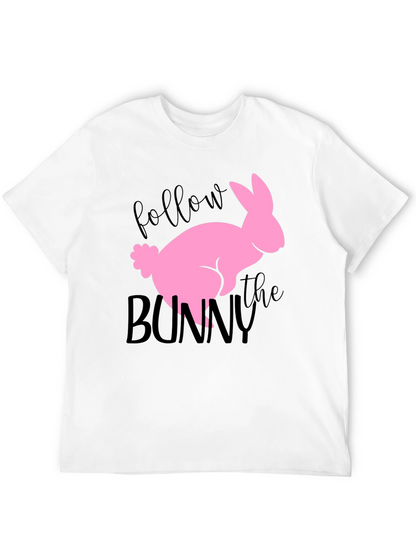 Follow the Bunny Graphic Tee - Easter Shirt