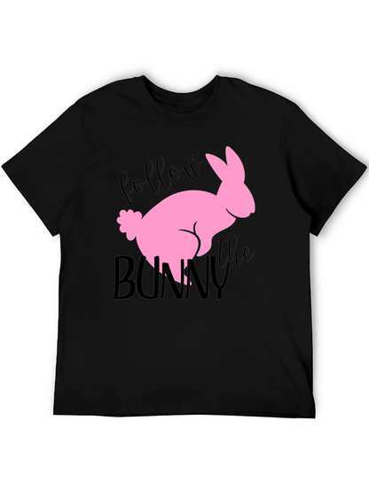 Follow the Bunny Graphic Tee - Easter Shirt
