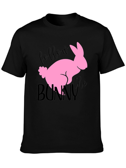 Follow the Bunny Graphic Tee - Easter Shirt