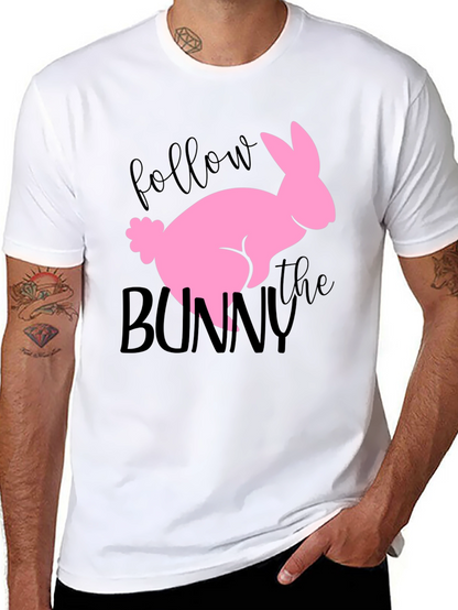 Follow the Bunny Graphic Tee - Easter Shirt