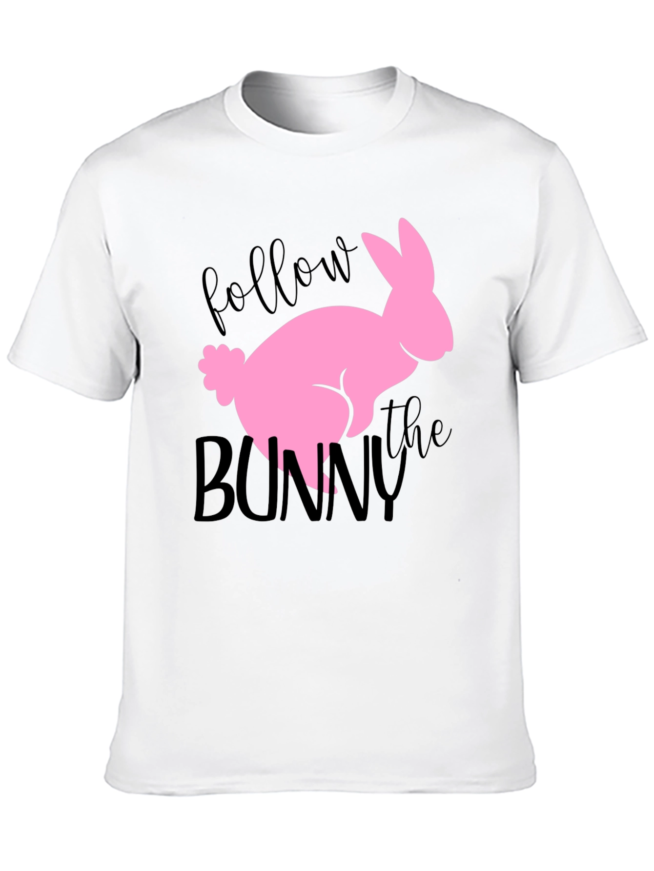Follow the Bunny Graphic Tee - Easter Shirt