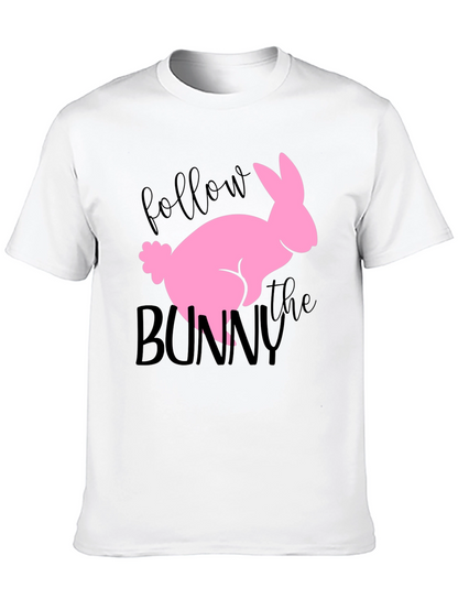 Follow the Bunny Graphic Tee - Easter Shirt