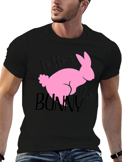 Follow the Bunny Graphic Tee - Easter Shirt