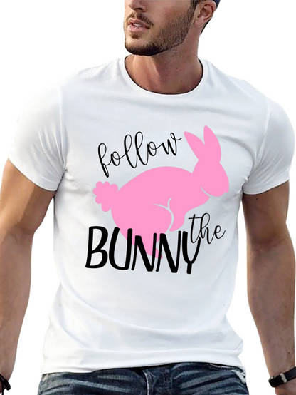 Follow the Bunny Graphic Tee - Easter Shirt
