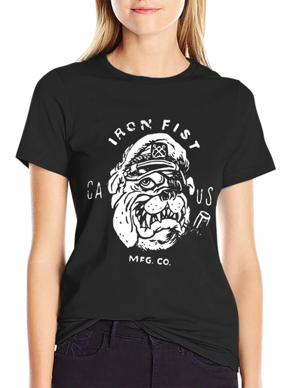 Iron Fist Bulldog Graphic Tee - Black