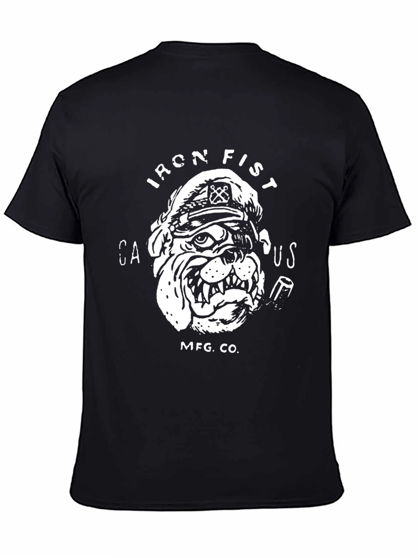 Iron Fist Bulldog Graphic Tee - Black