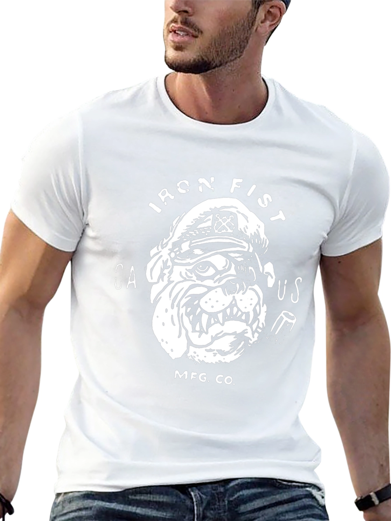 Iron Fist Bulldog Graphic Tee - Black