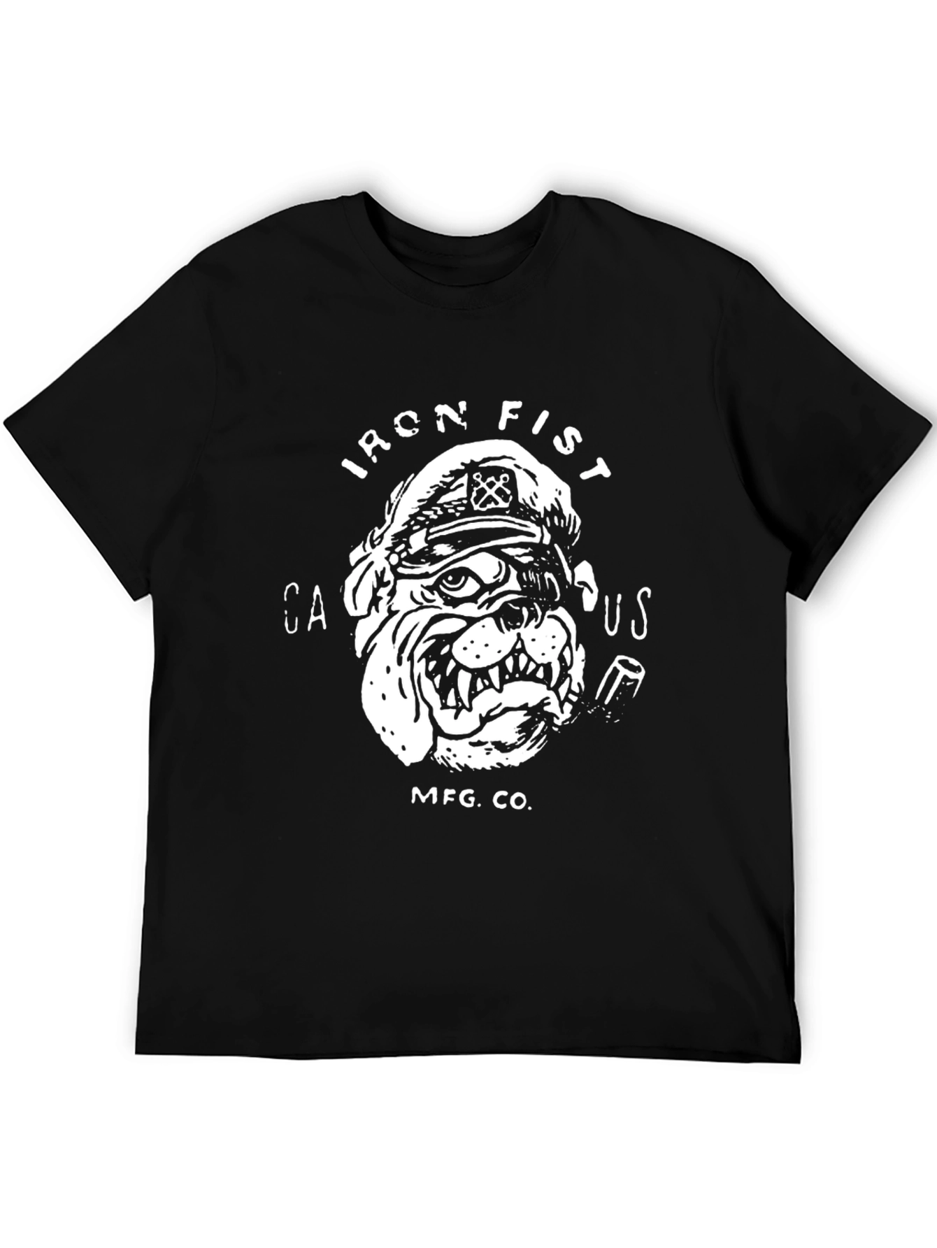 Iron Fist Bulldog Graphic Tee - Black